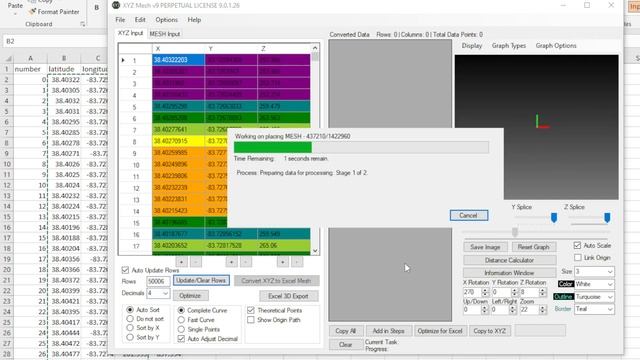 XYZ into Excel Mesh Surface Graph - How fast is XYZ Mesh? 540 XYZ data points into MESH and Surface смотреть онлайн