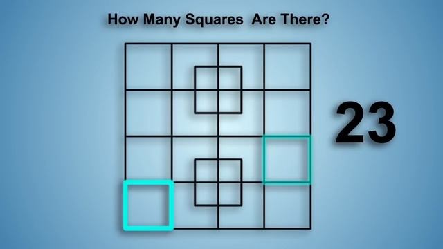 How Many Squares Are There? Puzzle Solution. смотреть онлайн