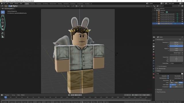 How to make Roblox GFX in Blender смотреть онлайн
