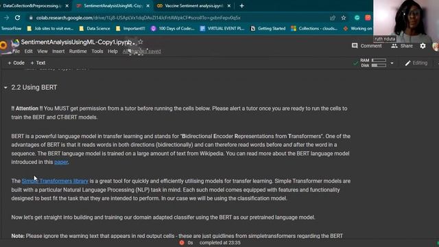 BERT from Ruth NDuta from East Africa #IoTDay #24in24AI смотреть онлайн