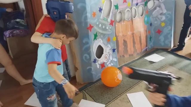 Савелию 7 лет. День рождение в стиле "Космической вечеринки". Игра-задание "Луноход" смотреть онлайн