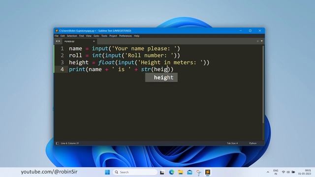 User Input in Python смотреть онлайн