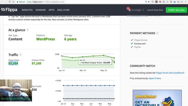Losing $89K Buying a Site on FLIPPA.com - AdSenseNinja смотреть онлайн
