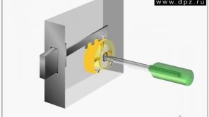 Вскрытие замков с крестообразным ключом