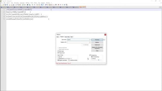 Notepad++ RegEx based find & replace смотреть онлайн