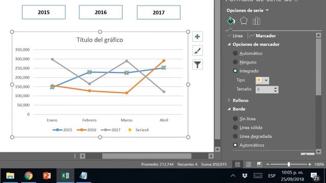 Gráfico con marcadores dinámicos en Excel| Tops de Excel смотреть онлайн