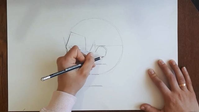 Мужской профиль карандашом смотреть онлайн