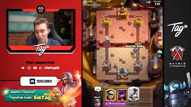 PURE OFFENSE! 5 WIN CONDITION WALL BREAKERS CYCLE — Clash Royale смотреть онлайн