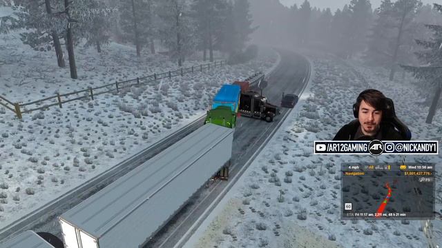 Crashing a 750,000 Horsepower Truck in American Truck Simulator смотреть онлайн