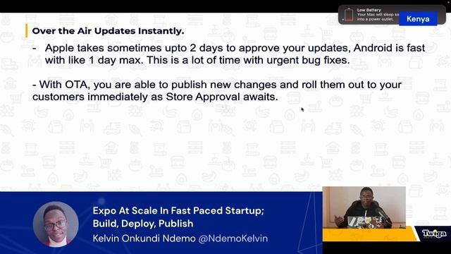 Expo at scale in fast paced startup; Build, Deploy, Publish | Kelvin Onkundi Ndemo | App.js Conf смотреть онлайн