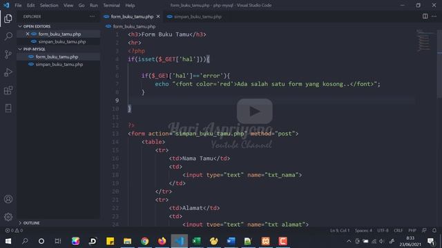PHP Dasar Bag. 9 | PHP Database | PHP dan MySQL | CRUD Dengan PHP dan MySQL смотреть онлайн