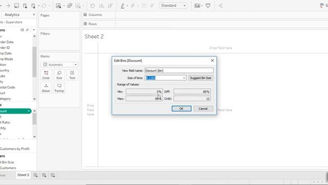 Creating Bins in Tableau смотреть онлайн