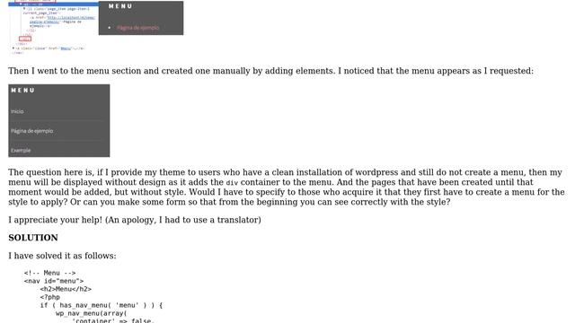 Wordpress: Why does the 'wp_nav_menu' function work only until a menu is created? смотреть онлайн