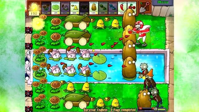 ZOMBIE SURVIVAL ENDLESS! Fajne Gry: Plants vs Zombies #6 смотреть онлайн