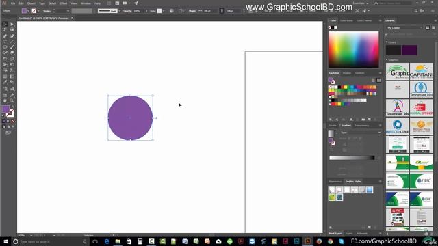Adobe Illustrator | Part 8 | Apply Color | Graphics School смотреть онлайн
