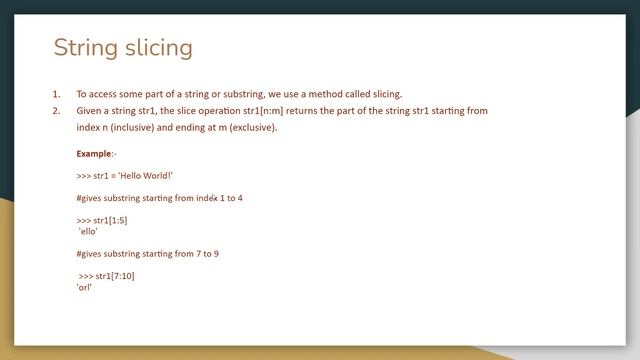 Python tutorials - String slicing смотреть онлайн