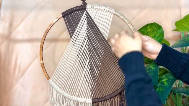 Circle Macrame Wall Hanging tutorial | A Simple Way For Begginners ( DIY ) смотреть онлайн