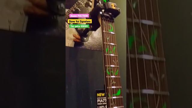 Steve Vai's Ibanez Signature PIA77BON NAMM 23 - UV Reactive Finish @IbanezOfficial @SteveVaiHimself смотреть онлайн