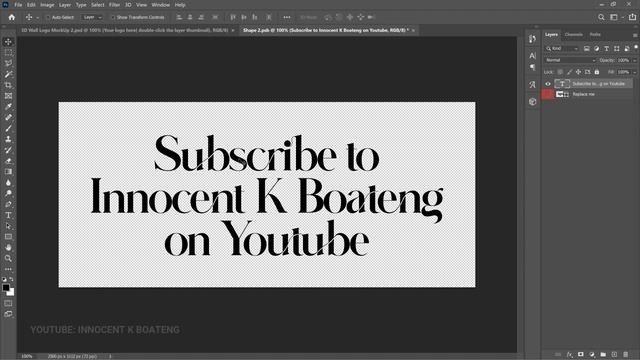 How To Download and Use The Famous 3D WALL LOGO MOCKUP in Photoshop смотреть онлайн