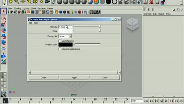 Параметры источников света Maya 2010 смотреть онлайн