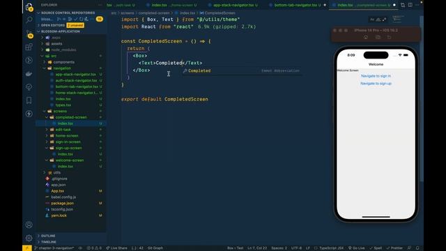 Build your first full-stack React Native app Todo List Tutorial - 08 Navigation setup смотреть онлайн