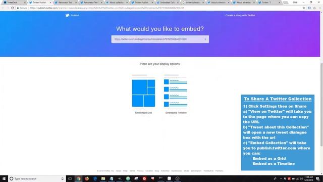 How to Create, Share, and Embed a Twitter Collection | One Minute Video смотреть онлайн