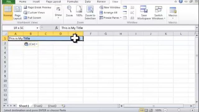 Excel 2010: How To Merge and Center Cells - Tutorial Tips and Tricks смотреть онлайн