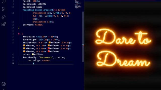 Neon Text Animation | How to make Neon Text Animation | CSS Animation Effects смотреть онлайн