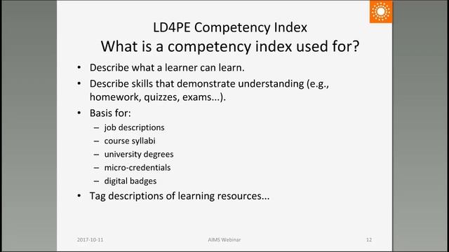 Linked Data for Professional Education LD4PE Competency Index смотреть онлайн