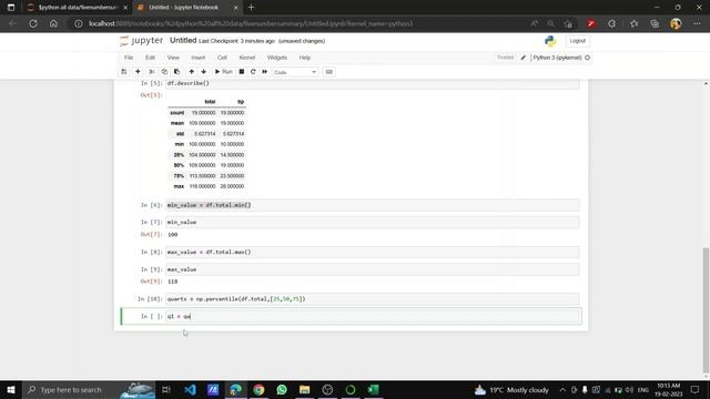 Five number summary in python ! Data Science and Machine Learning смотреть онлайн