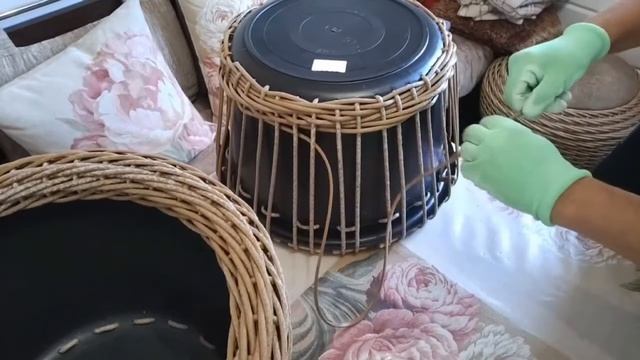 Кашпо из полиротанга "Спираль" смотреть онлайн