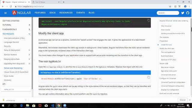 Angular 6 | Angular Universal: server-side rendering | Tamil | #StackSecrets смотреть онлайн