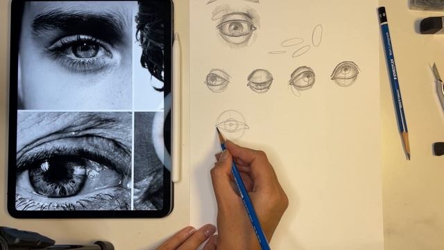 Как нарисовать глаз карандашом: построение, анатомия, объём глаза в рисунке. Пошаговый урок. смотреть онлайн