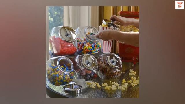 Anchor Hocking 1 Gallon Glass Penny Jar with Lid (4 piece, silver metal, dishwasher safe) смотреть онлайн