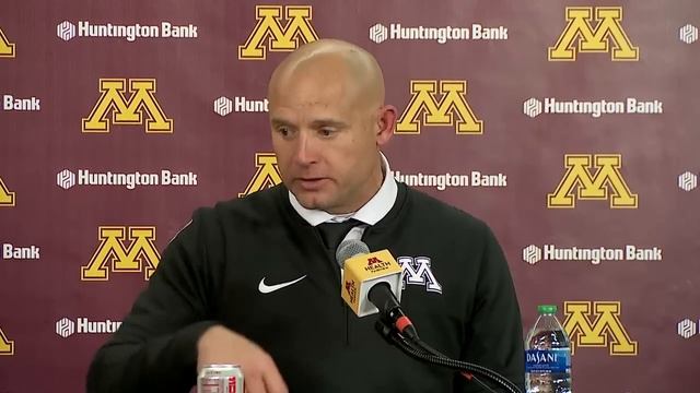 Gophers PJ Fleck talks 27-12 win over Michigan State смотреть онлайн