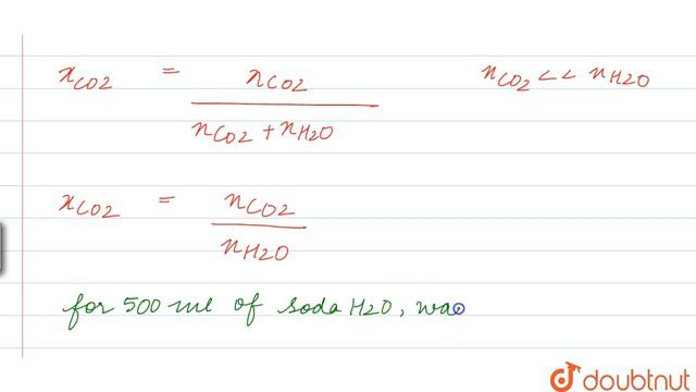Henry\'s law constant for `CO_(2)` in water is `1.67xx10^(8) Pa` at `298 K`. Calculate the quant... смотреть онлайн
