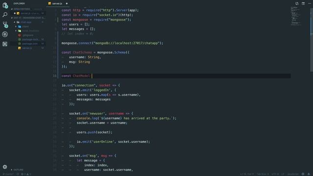 Integrating MongoDB with a VueJS & NodeJS CHAT APP - Day 17 - #100DaysOfCode смотреть онлайн