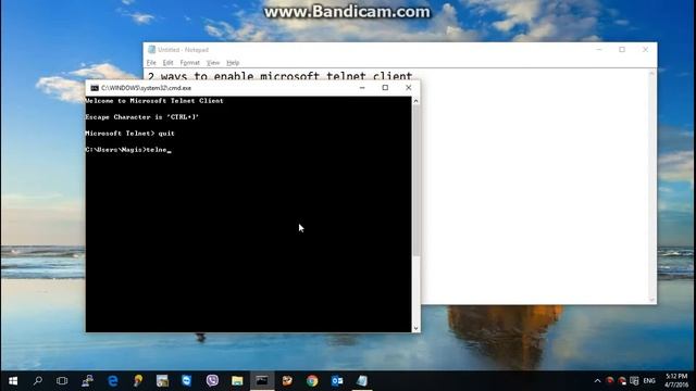 2 Ways to Enable Microsoft Telnet Client смотреть онлайн
