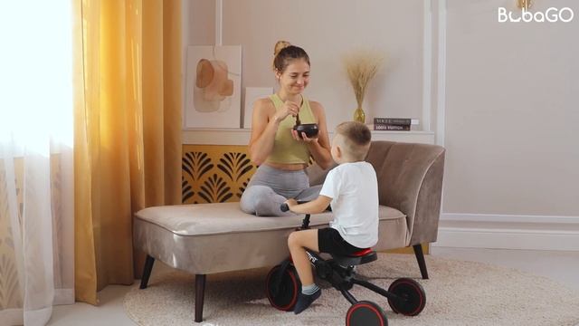 ?Беговел-трансформер BubaGO FLINT -- абсолютное веселье ребенка, абсолютное спокойствие мамы! смотреть онлайн