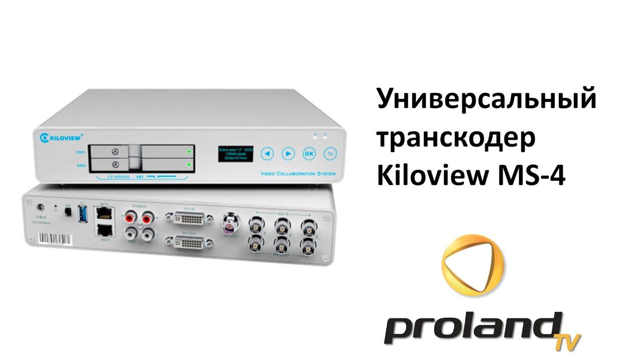 Многофункциональный видео конвертер / транскодер - Kiloview MS-4 с поддержкой SDI/ NDI/ DVI/ RTMP