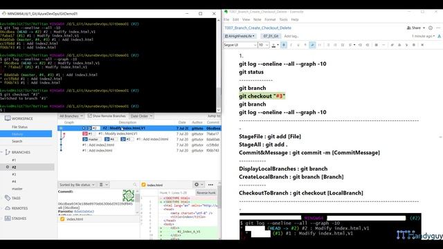 (T7-5)關於GitBash的Branch的Create、Delete、Checkout、Rename смотреть онлайн