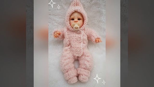 Вязание на мини реборнов