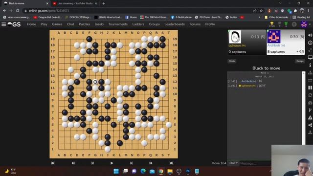 Calculation error and endgame mistakes. 8k teaching game and review, Weiqi, Go, Baduk. смотреть онлайн