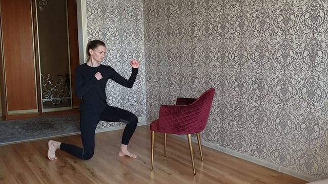 Тренировка удара ногой вперед 