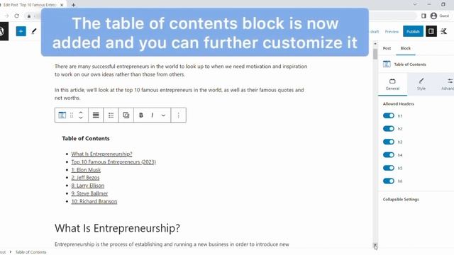 How To Add Table Of Contents In WordPress | AKPevweTech смотреть онлайн