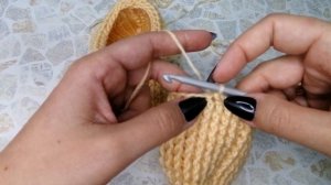 Детские тапочки крючком. Подробный МК