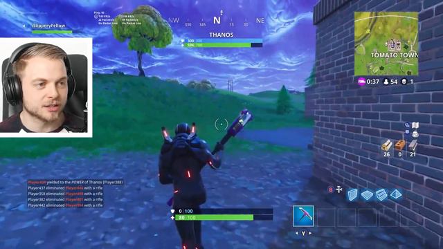 EPIC THANOS VICTORY!! - FORTNITE BATTLE ROYALE! смотреть онлайн