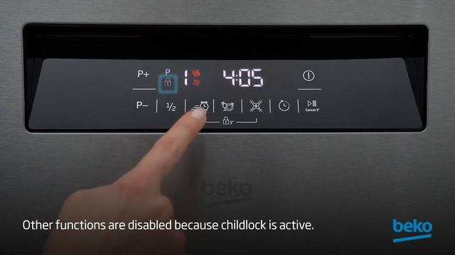 How to put Beko dishwasher childlock on смотреть онлайн