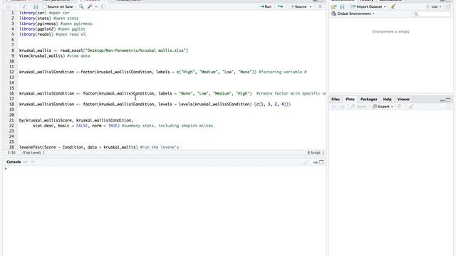 Non-Parametric Testing in R- Wilcox and Kruskal Wallis смотреть онлайн