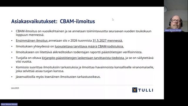 Hiilirajamekanismin käyttöönoton asiakasvaikutukset – hiilirajamekanismin asiakastilaisuus (osa 2/3 смотреть онлайн